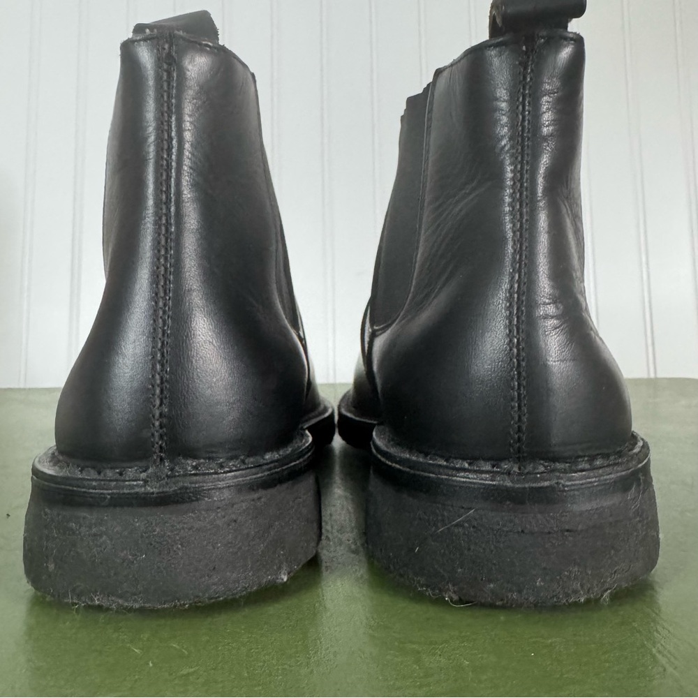 John Varvatos Classic Low Chelsea Boots Handmade in Black Leather *Italy* - Picture 4 of 8